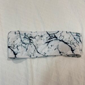 Strapless Marble Design Bikini Top